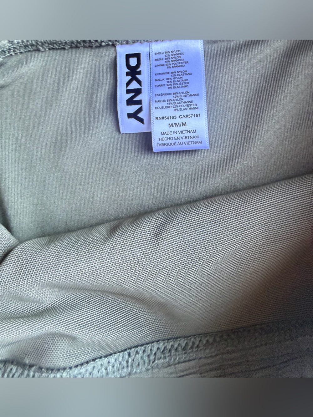 DKNY Women’s High-Waist Bikini Bottoms - Moss Texture Size M - Picture 6 of 6